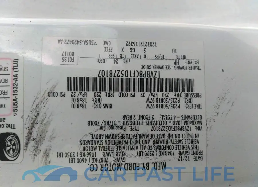 1ZVBP8CF1D5278107# 9