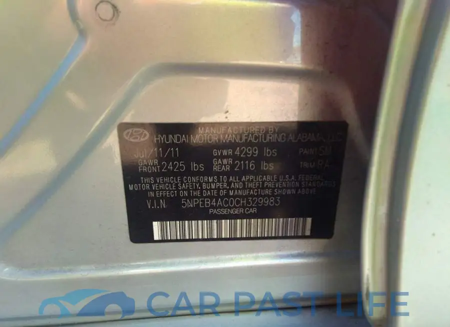 5NPEB4AC0CH329983# 9