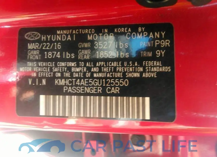 KMHCT4AE5GU125550# 9
