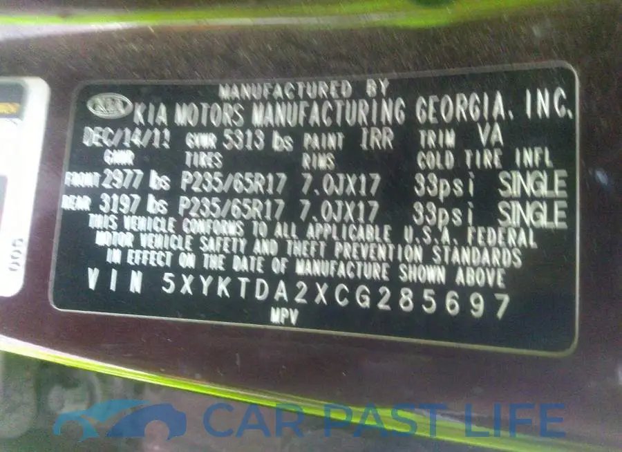 5XYKTDA2XCG285697# 9
