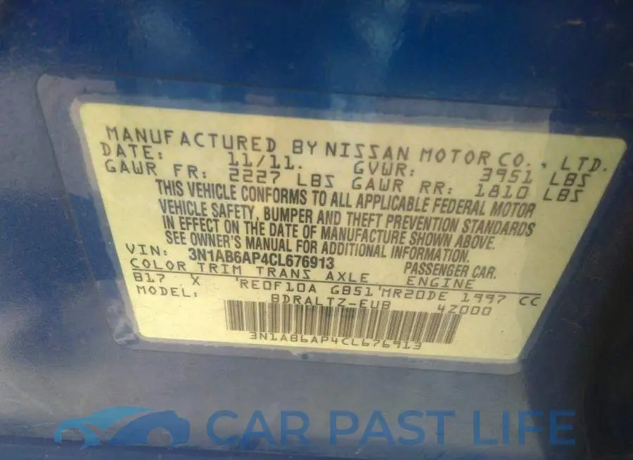 3N1AB6AP4CL676913# 9