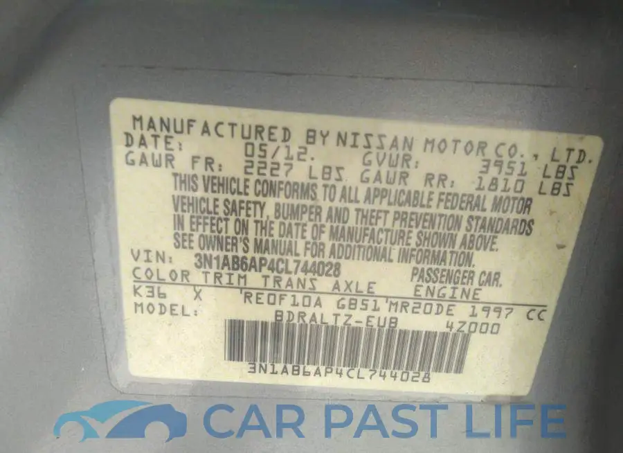 3N1AB6AP4CL744028# 9