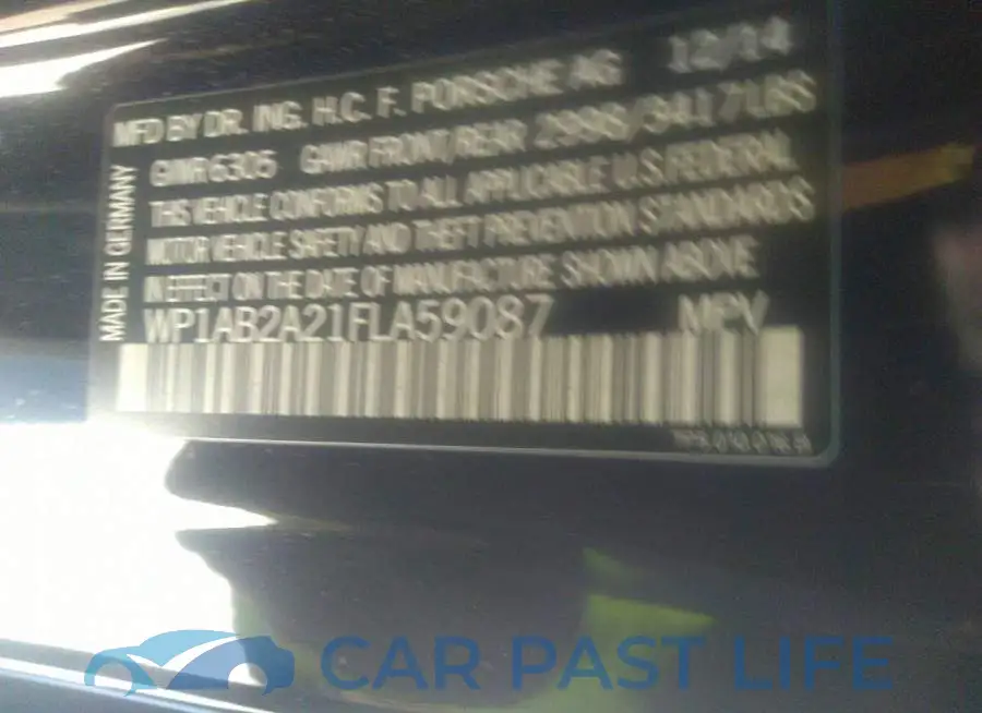 WP1AB2A21FLA59087# 9