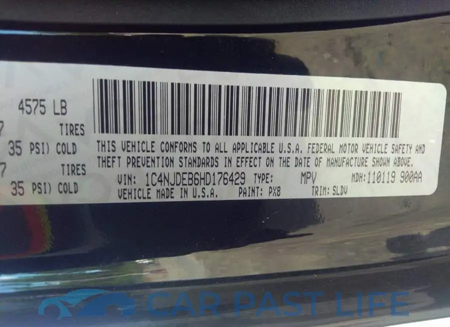 1C4NJDEB6HD176429# 9