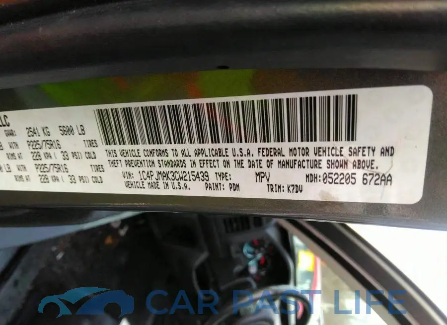 1C4PJMAK3CW215439# 9