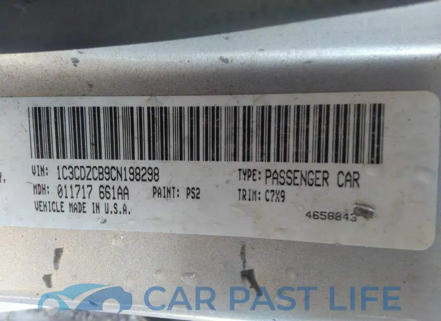1C3CDZCB9CN198298# 9