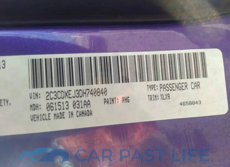 2C3CDXEJ3DH740840# 9