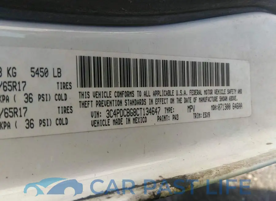 3C4PDCBG8CT134647# 9