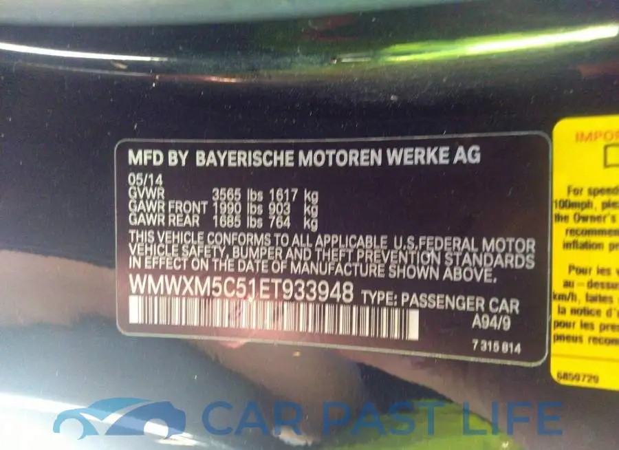 WMWXM5C51ET933948# 9