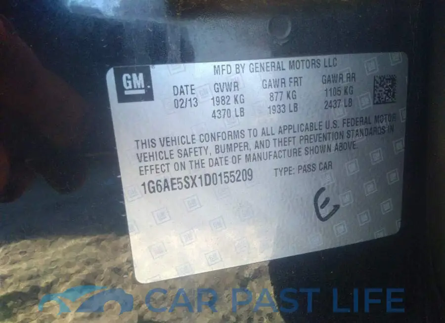 1G6AE5SX1D0155209# 9