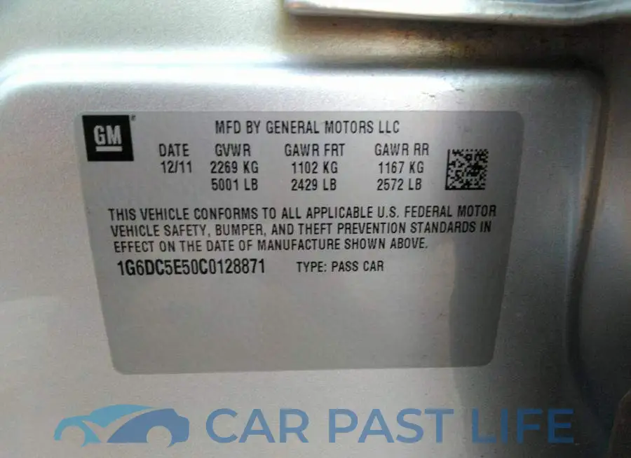 1G6DC5E50C0128871# 9