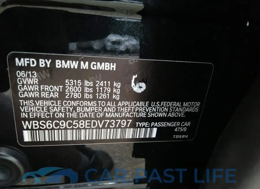WBS6C9C58EDV73797# 9