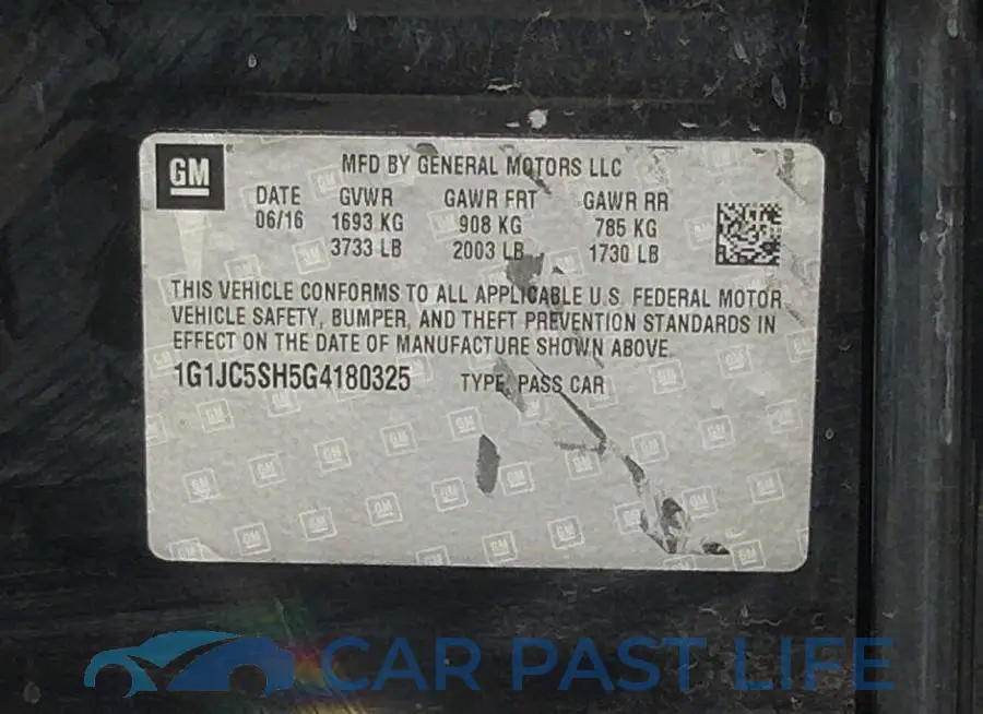 1G1JC5SH5G4180325# 9