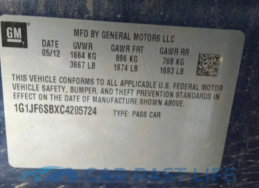 1G1JF6SBXC4205724# 9