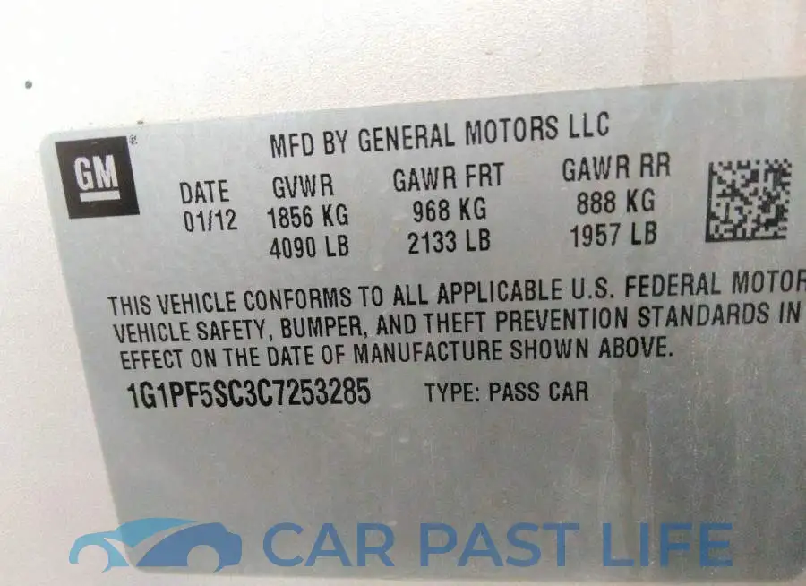 1G1PF5SC3C7253285# 9