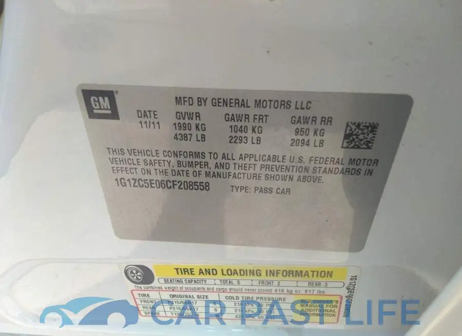 1G1ZC5E06CF208558# 9