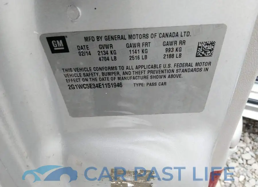 2G1WC5E34E1151946# 9