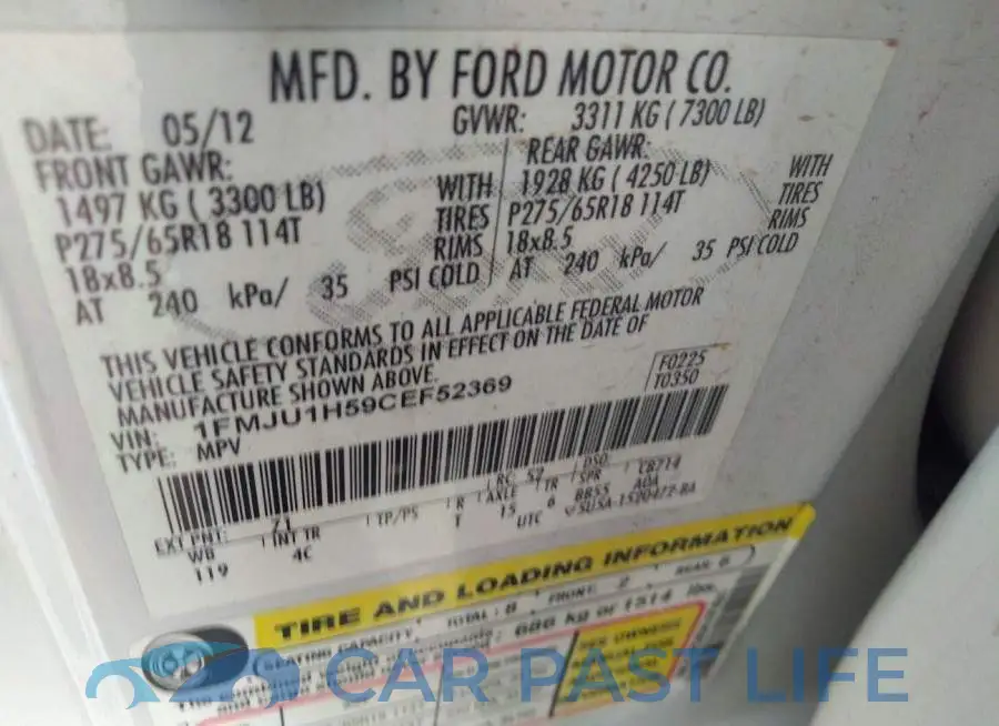 1FMJU1H59CEF52369# 9