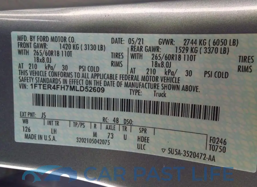 1FTER4FH7MLD52609# 9
