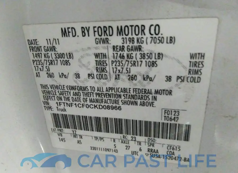1FTNF1CF0CKD08966# 9