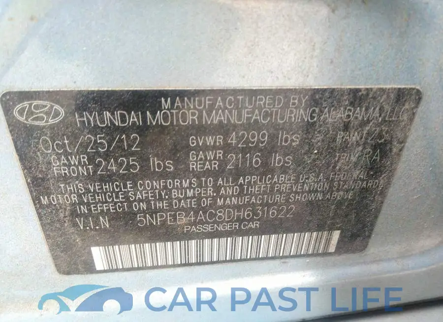 5NPEB4AC8DH631622# 9
