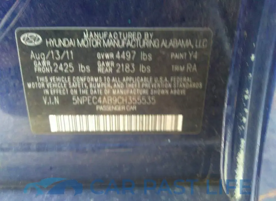 5NPEC4AB9CH355535# 9