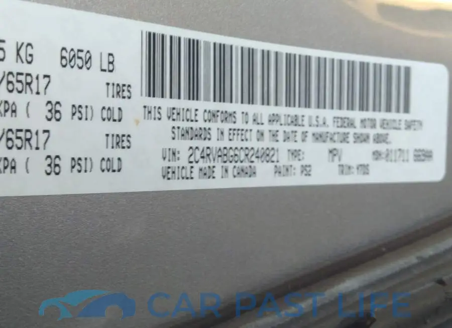 2C4RVABG6CR240821# 9