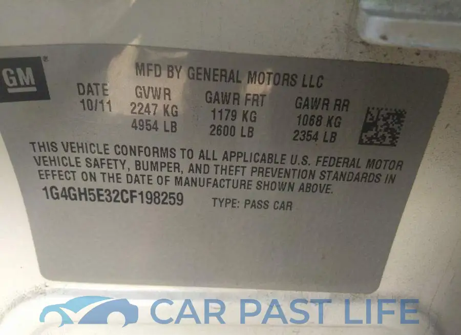 1G4GH5E32CF198259# 9