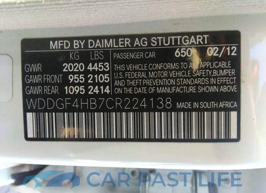 WDDGF4HB7CR224138# 9