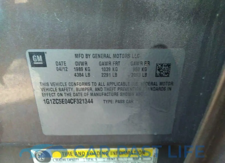 1G1ZC5E04CF321344# 9
