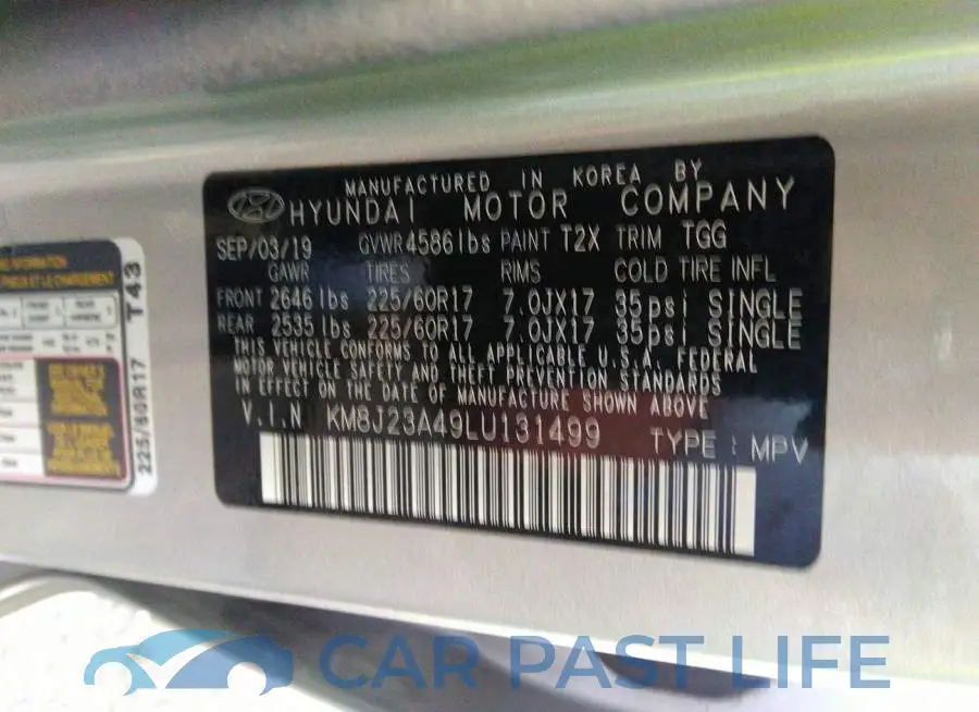 KM8J23A49LU131499# 9