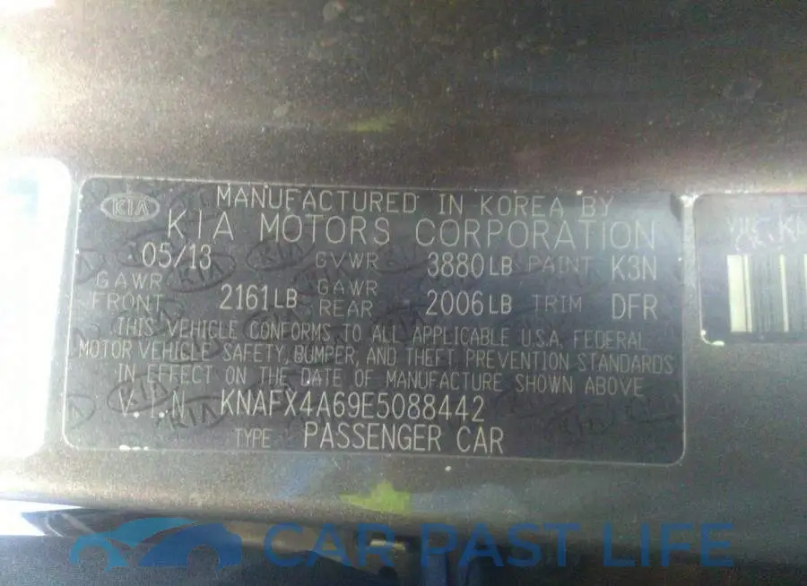 KNAFX4A69E5088442# 9