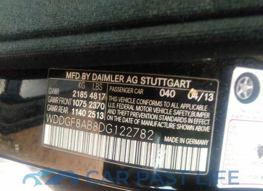 WDDGF8AB8DG122782# 9