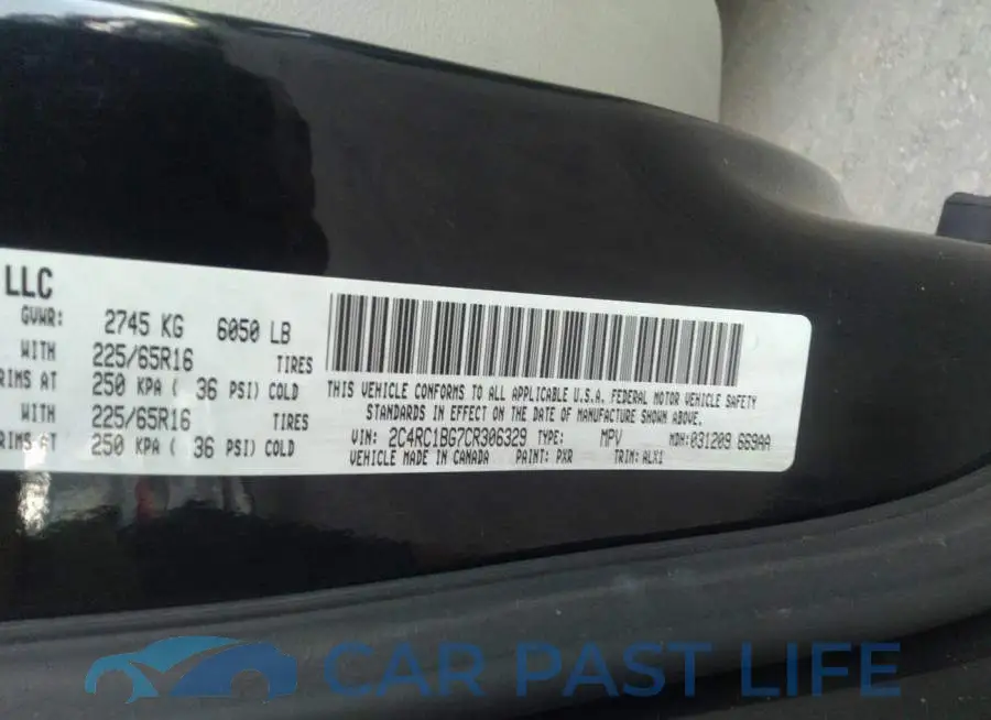 2C4RC1BG7CR306329# 9