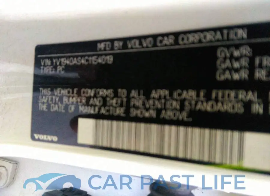 YV1940AS4C1154019# 9