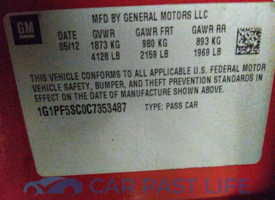 1G1PF5SC0C7353487# 9