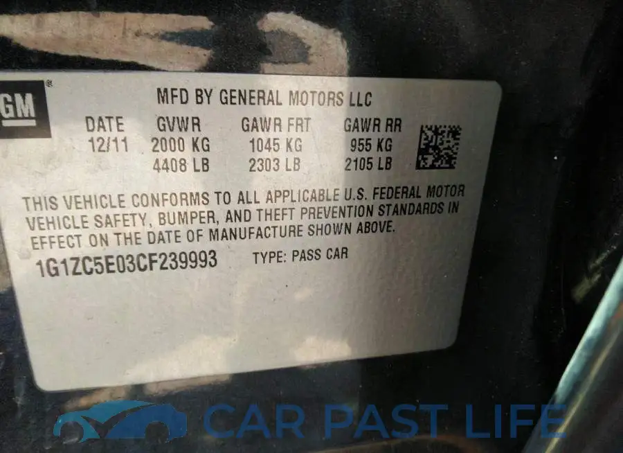 1G1ZC5E03CF239993# 9