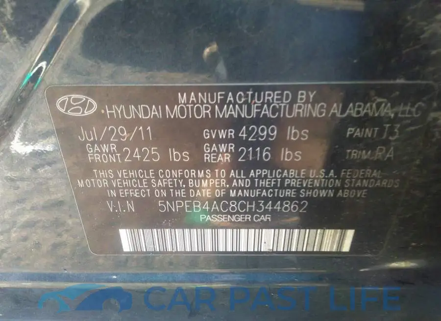 5NPEB4AC8CH344862# 9