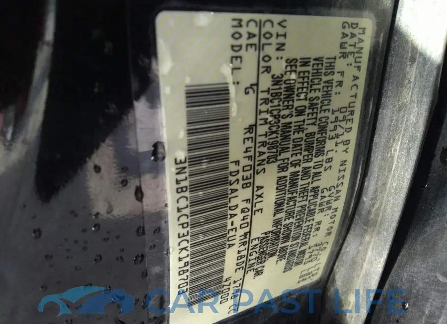 3N1BC1CP3CK198703# 9