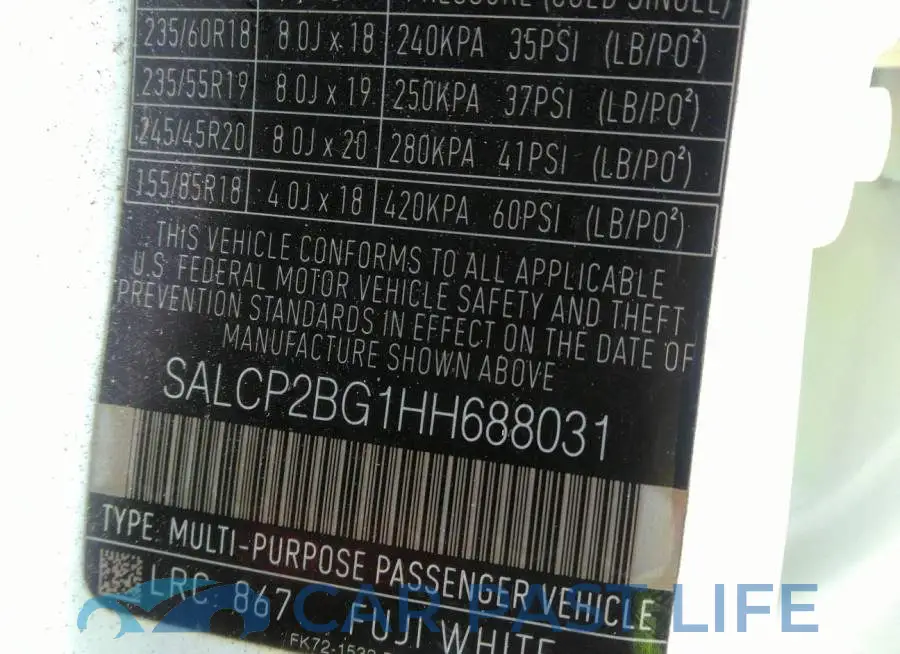 SALCP2BG1HH688031# 9