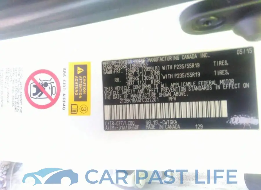 2T2BK1BA6FC322201# 9