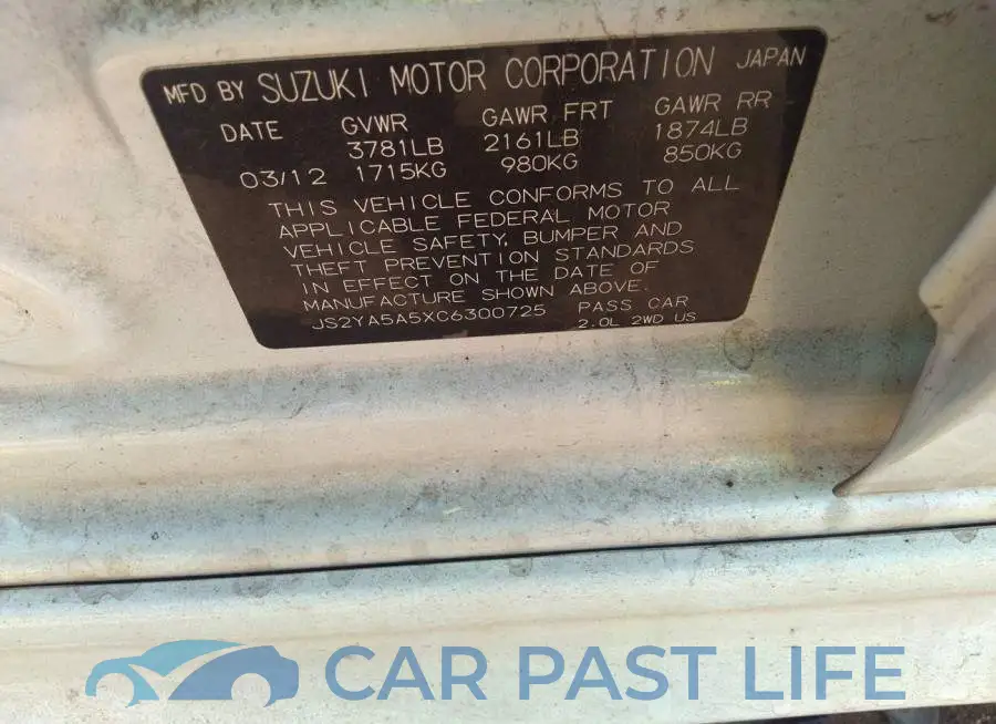 JS2YA5A5XC6300725# 9