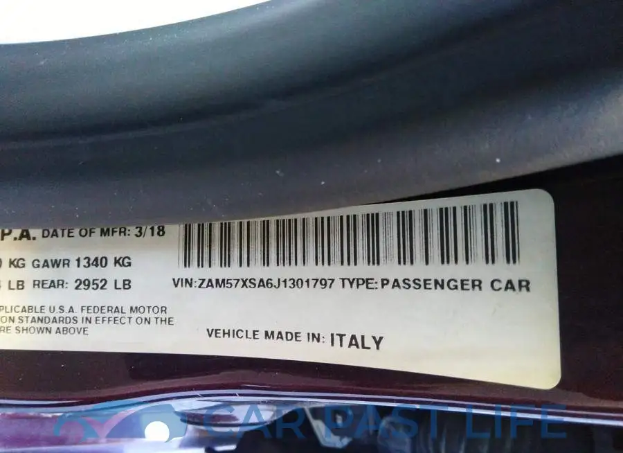 ZAM57XSA6J1301797# 9