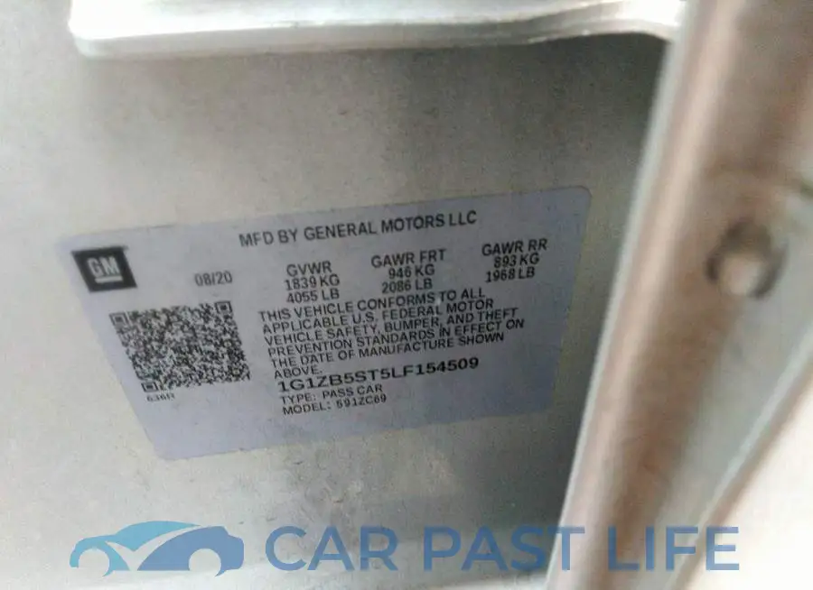 1G1ZB5ST5LF154509# 8