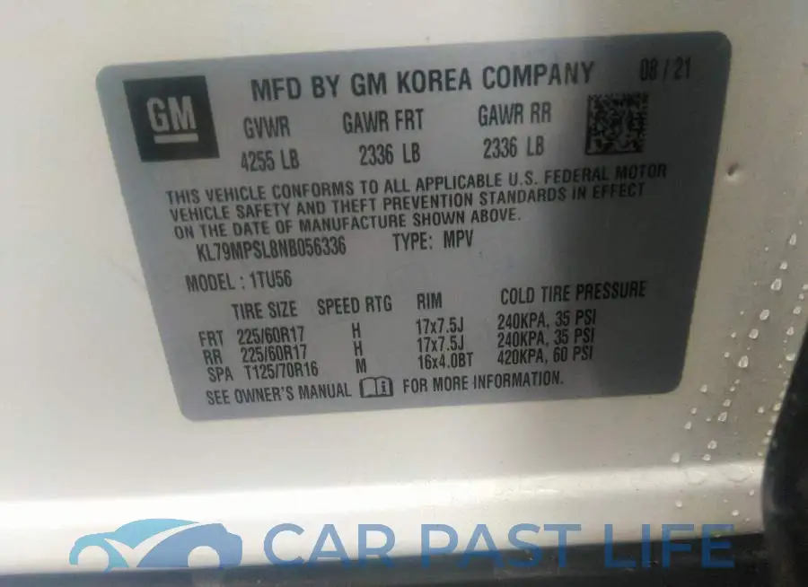 KL79MPSL8NB056336# 9