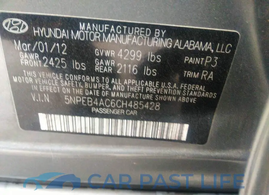 5NPEB4AC6CH485428# 9