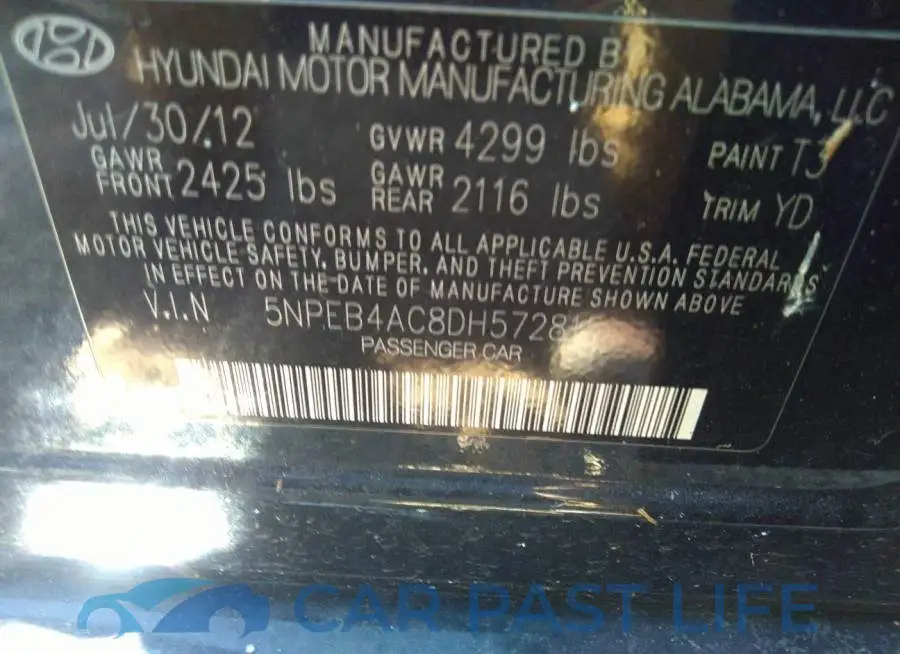 5NPEB4AC8DH572815# 9