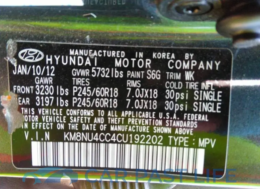 KM8NU4CC4CU192202# 9
