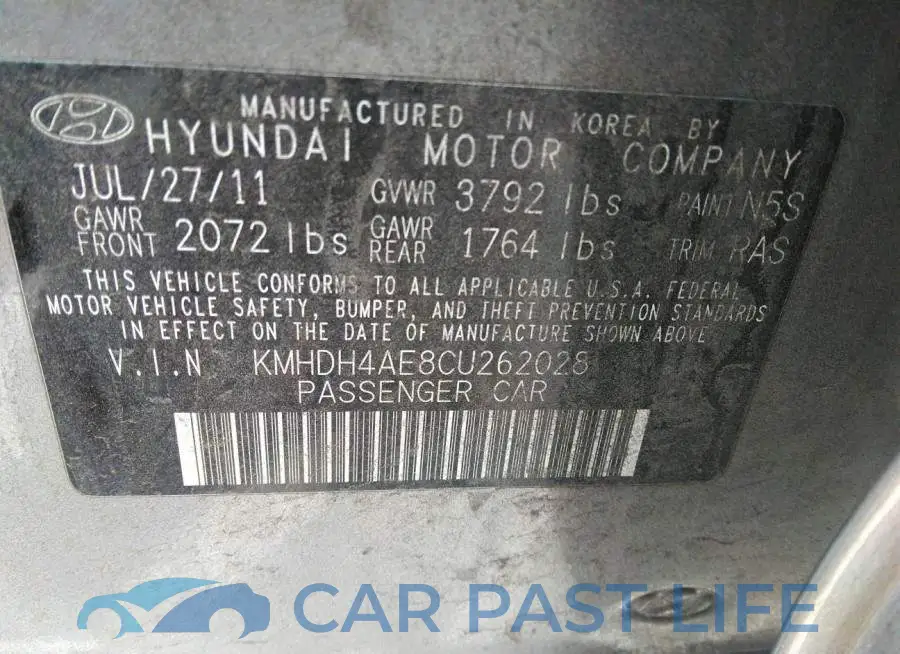 KMHDH4AE8CU262028# 9