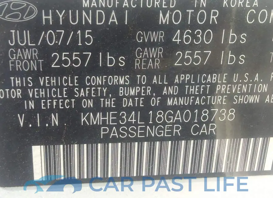 KMHE34L18GA018738# 9